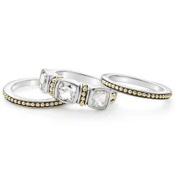 Discount White Topaz Stacking Rings Caviar Rings