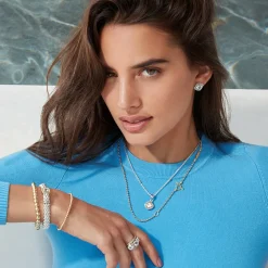 Discount White Topaz Stacking Rings Caviar Rings