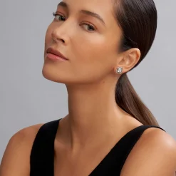 Fashion White Topaz Stud Earrings Stud Earrings