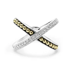 New X Diamond Ring Diamonds