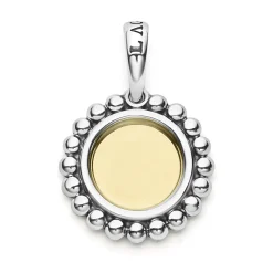 Fashion Z Initial Charm Two-Tone